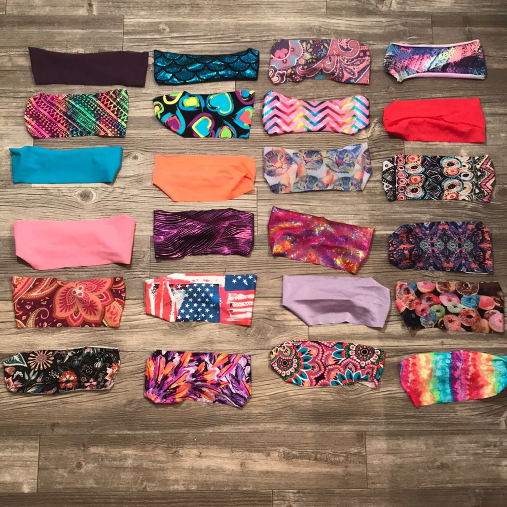 Lot of 24 Hippie Runner sweat-whicking headbands